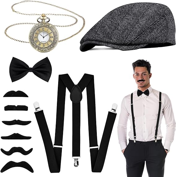 1920s Mens Costume Gangster Ro - Men'S Accessories In The 1920S recension och pris