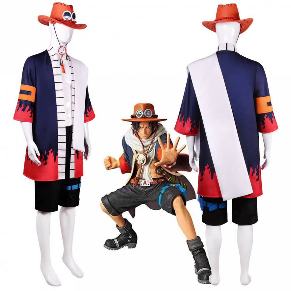 Anime Portgas D Ace Cosplay Co - Men'S Kimono Accessories recension och pris