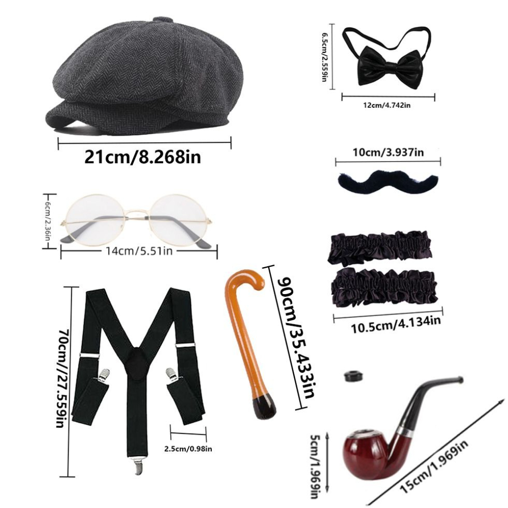 PESENAR Old Man Costume Access - Men'S Accessories In The 1920S recension och pris